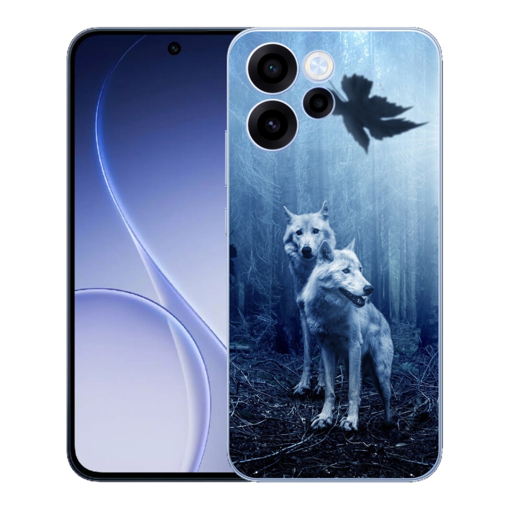 mmCase géltok az Oppo Reno 15 FS 5G-hez – farkasok az erdőben
