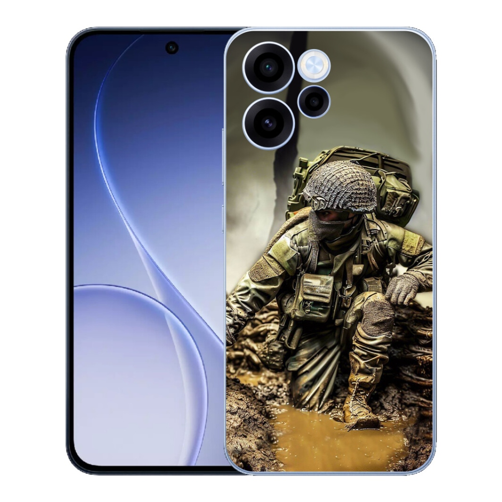 mmCase gélhuzat az Oppo Reno 15 FS 5G-hez – katona