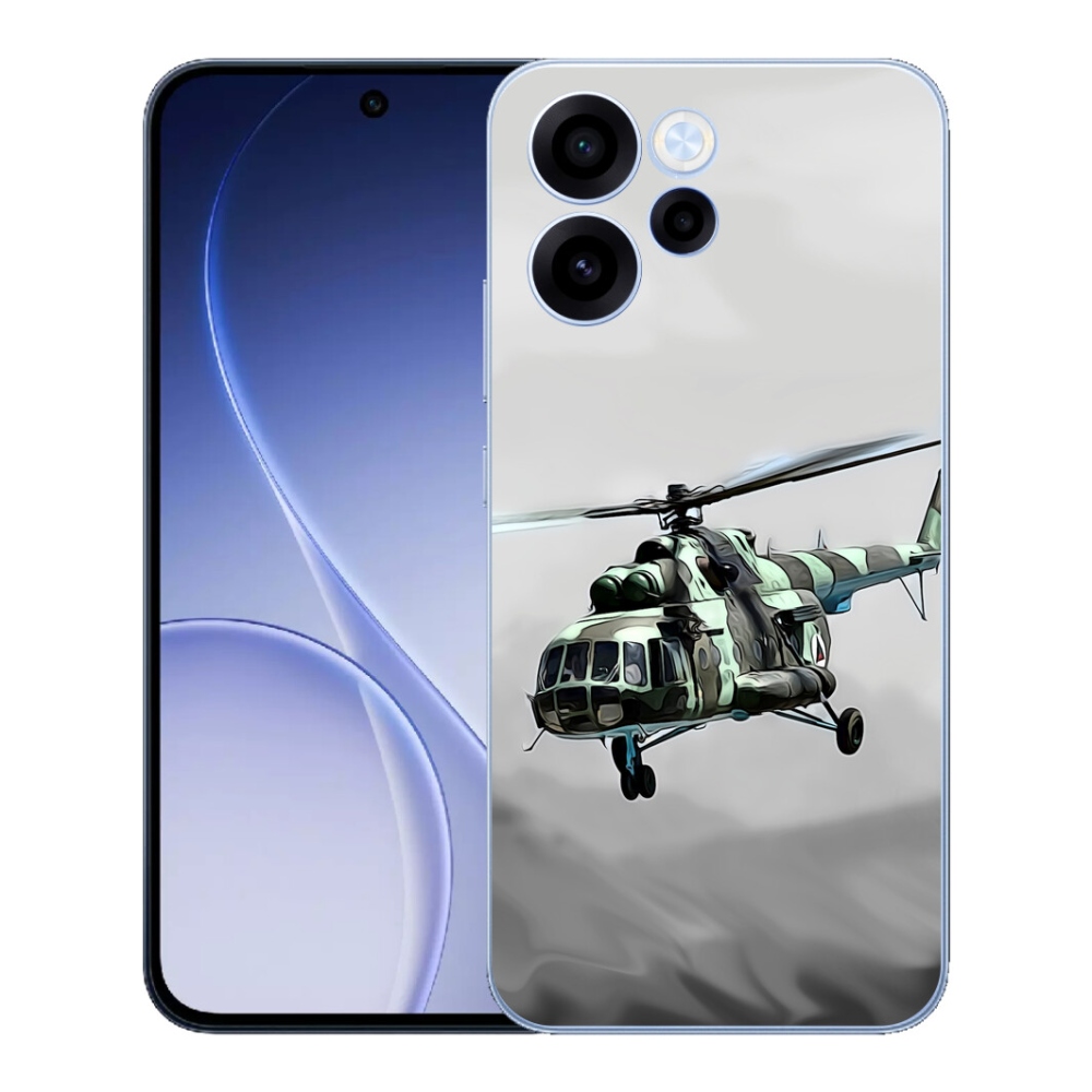 mmCase gélhuzat az Oppo Reno 15 FS 5G-hez – katonai helikopter