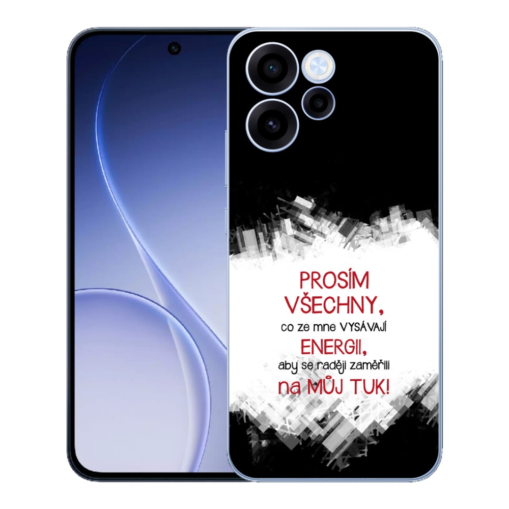 mmCase géltok az Oppo Reno 15 FS 5G-hez – vicces felirat, 1 db, piros