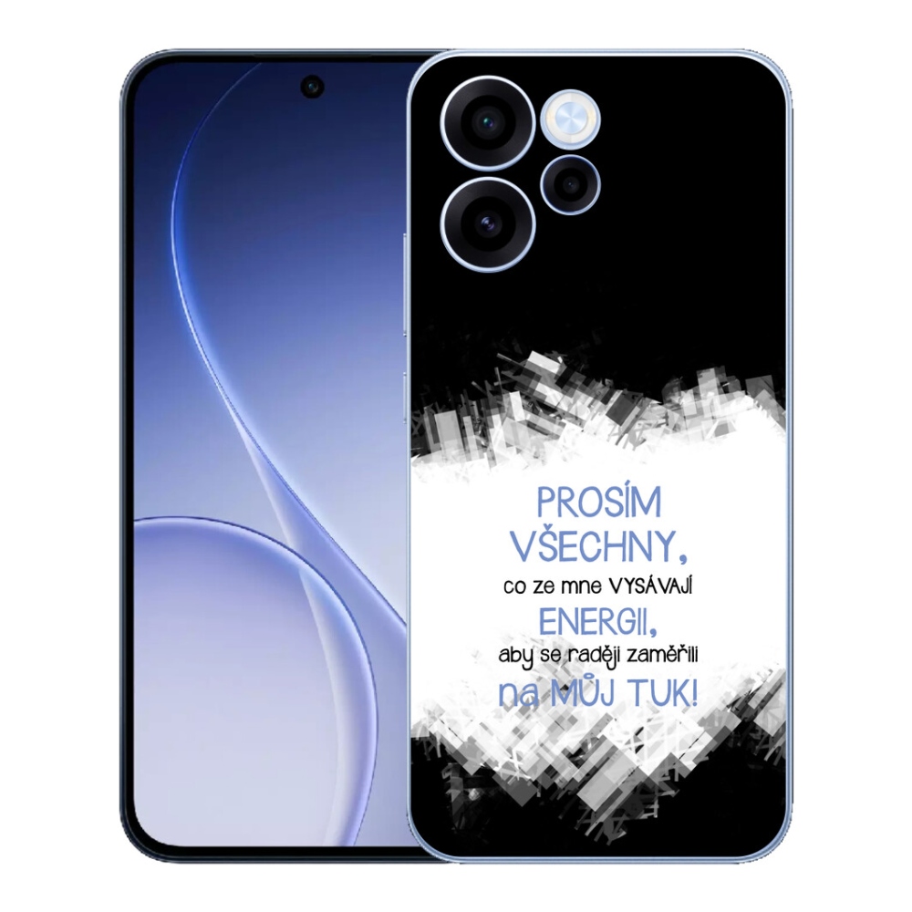 mmCase géltok az Oppo Reno 15 FS 5G-hez – vicces felirat, 1 db, kék