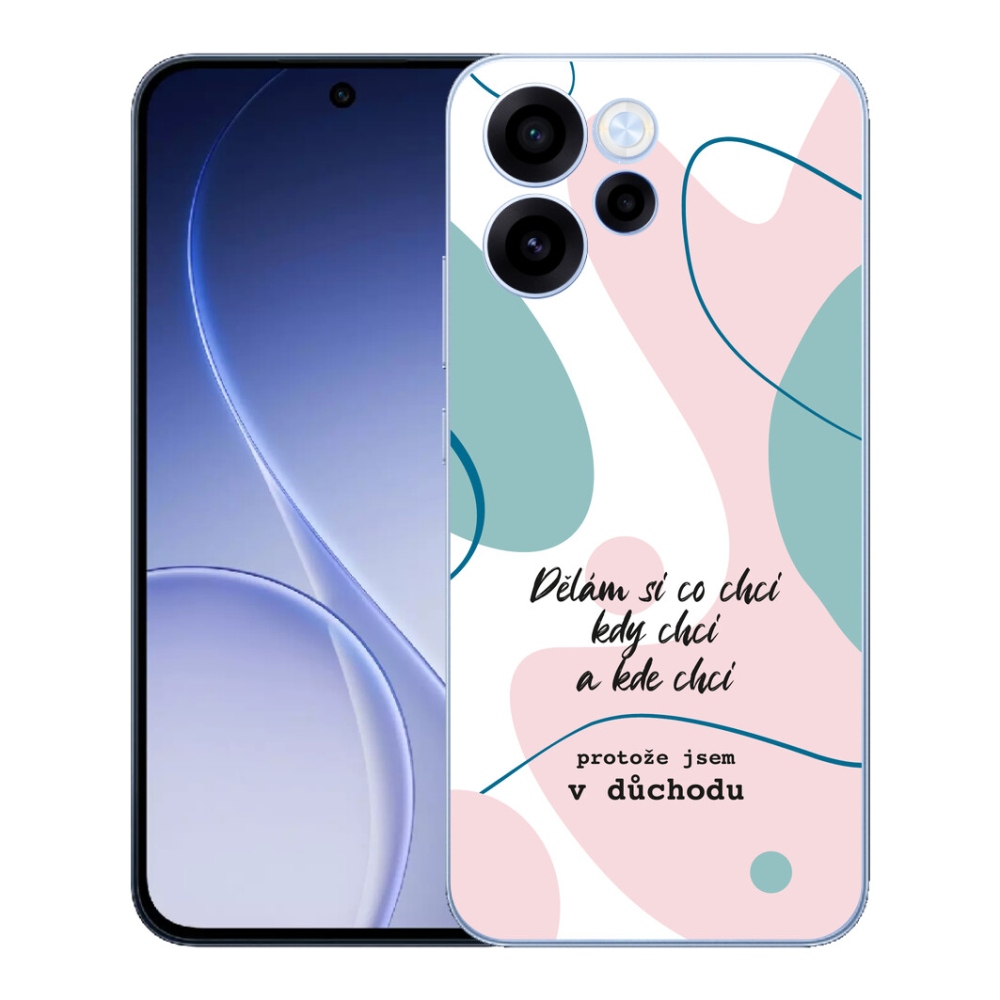 mmCase géltok az Oppo Reno 15 FS 5G-hez – vicces felirat, 10 fehér háttér