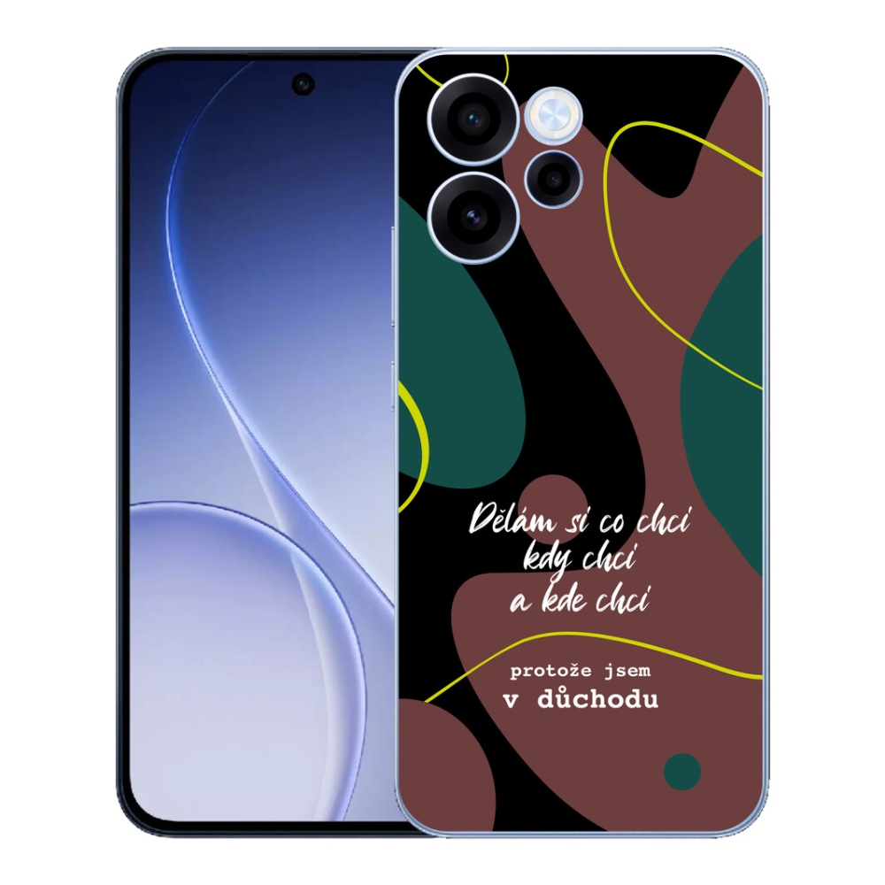 mmCase géltok az Oppo Reno 15 FS 5G-hez – vicces felirat, 10 fekete háttér