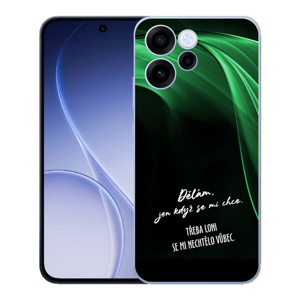 mmCase géltok az Oppo Reno 15 FS 5G-hez – vicces felirat, 12, fekete háttér
