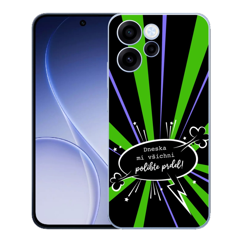 mmCase géltok az Oppo Reno 15 FS 5G-hez – vicces felirat, 15, fekete háttér
