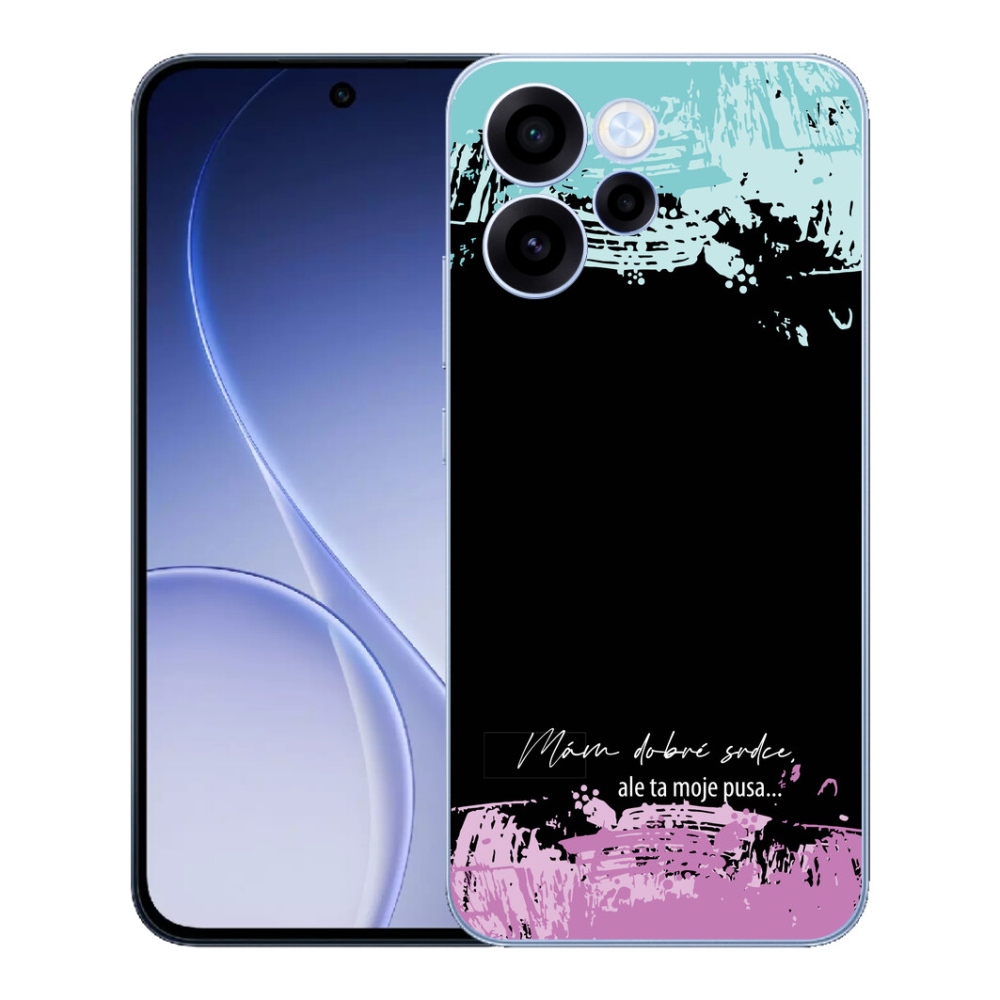 mmCase géltok az Oppo Reno 15 FS 5G-hez – vicces felirat, 3 fekete háttér