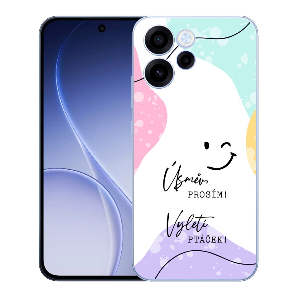 mmCase gél tok az Oppo Reno 15 FS 5G-hez – vicces felirat, 4 fehér háttér