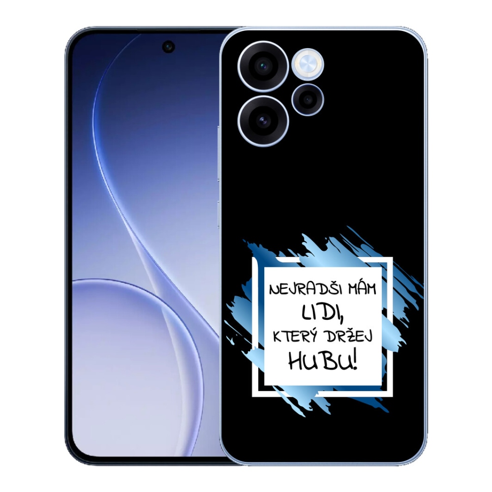 mmCase géltok az Oppo Reno 15 FS 5G-hez – vicces felirat, 7 fekete-fehér háttér