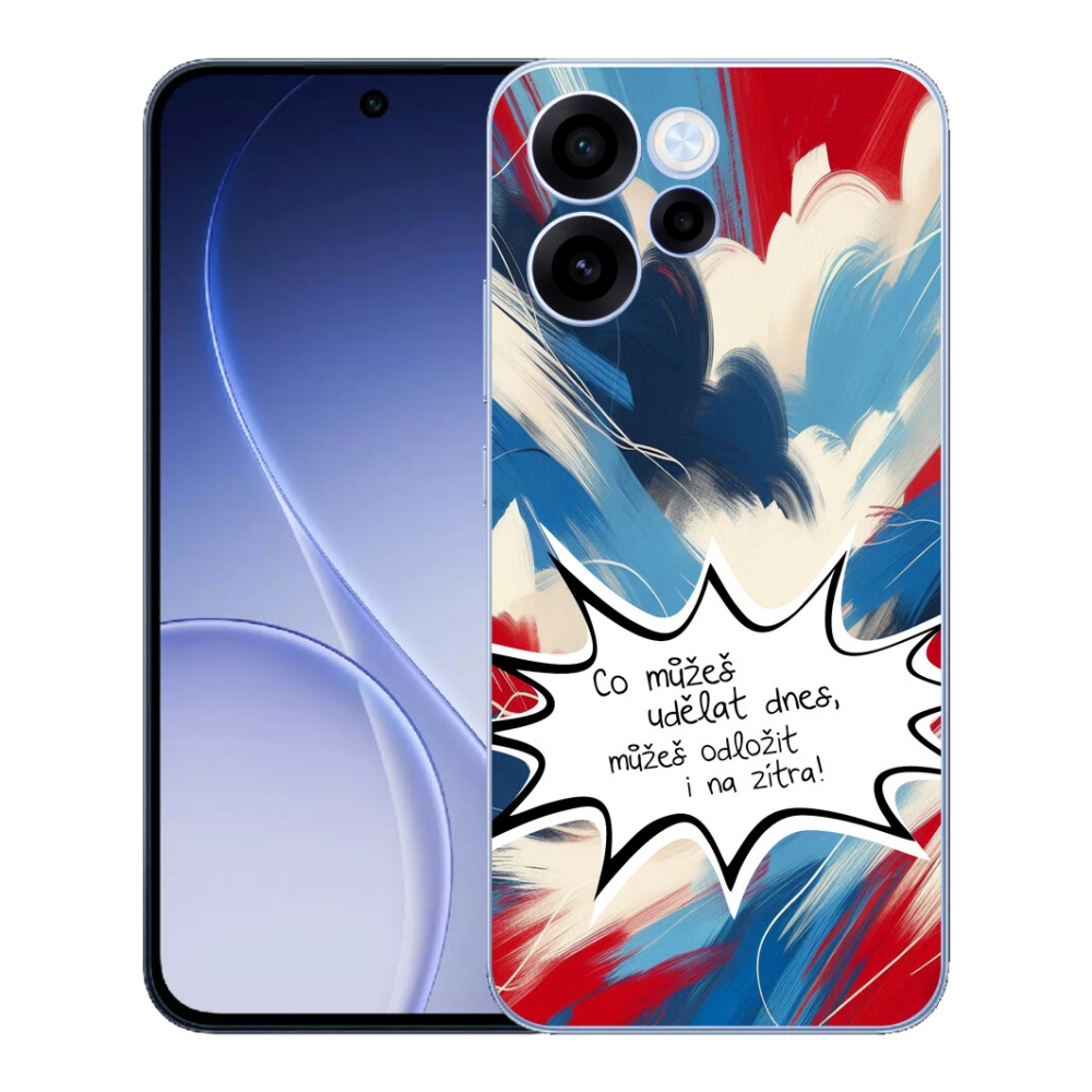 mmCase gél tok az Oppo Reno 15 FS 5G-hez – vicces felirat, 9, fehér háttér