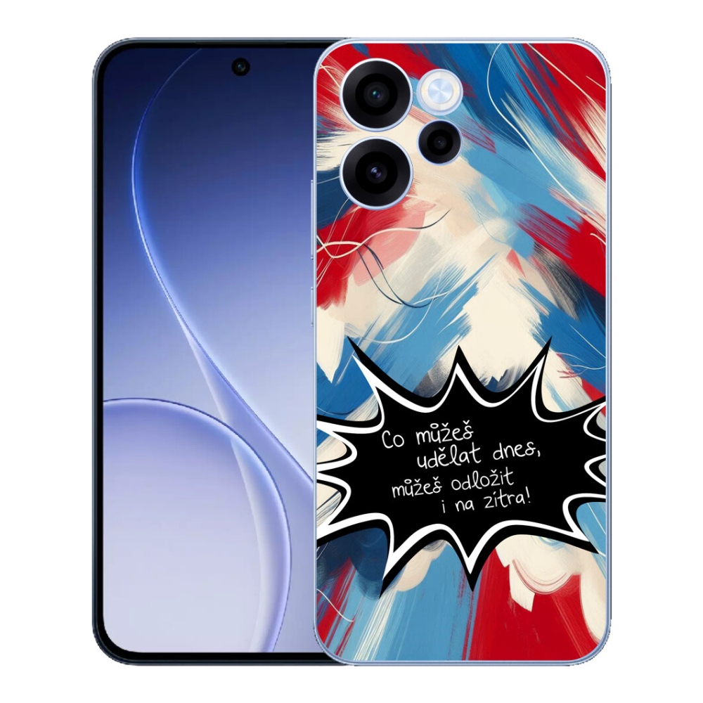 mmCase géltok az Oppo Reno 15 FS 5G-hez – vicces felirat, 9-es fekete háttér