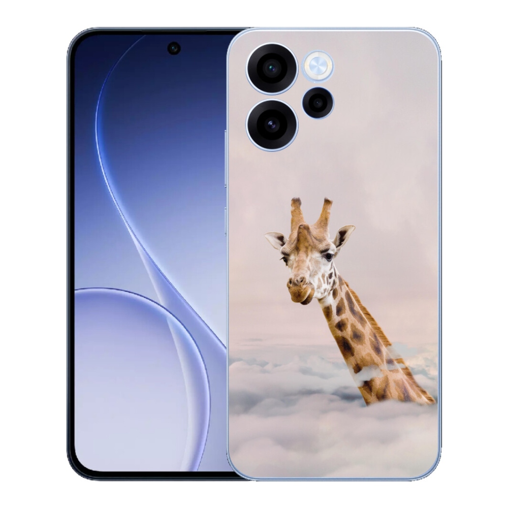 mmCase gél tok az Oppo Reno 15 FS 5G-hez – zsiráf a felhők között