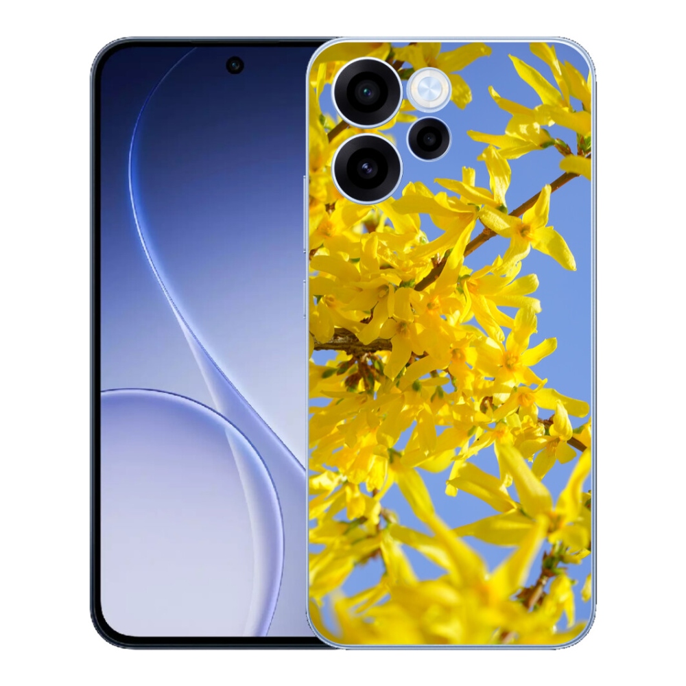 mmCase gél tok az Oppo Reno 15 FS 5G-hez – sárga virágok