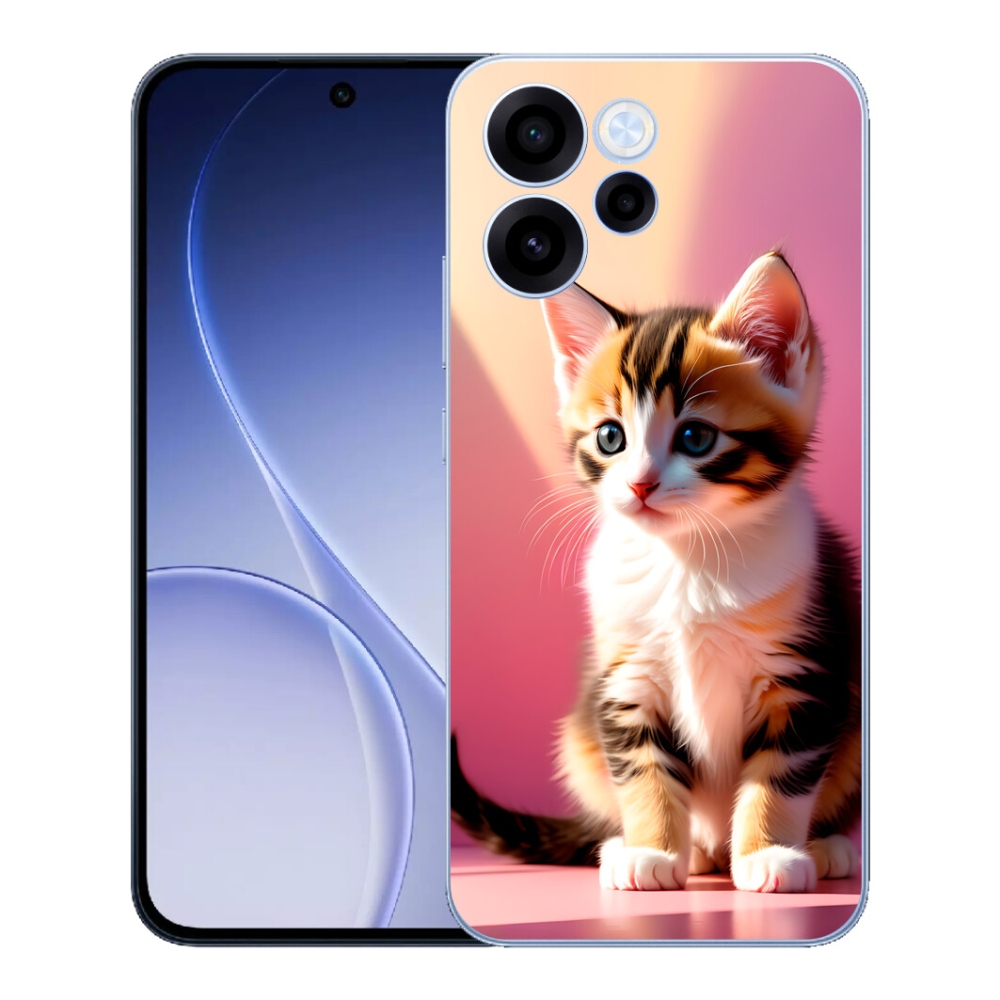 mmCase gél tok az Oppo Reno 15 FS 5G-hez – kíváncsi cica 2