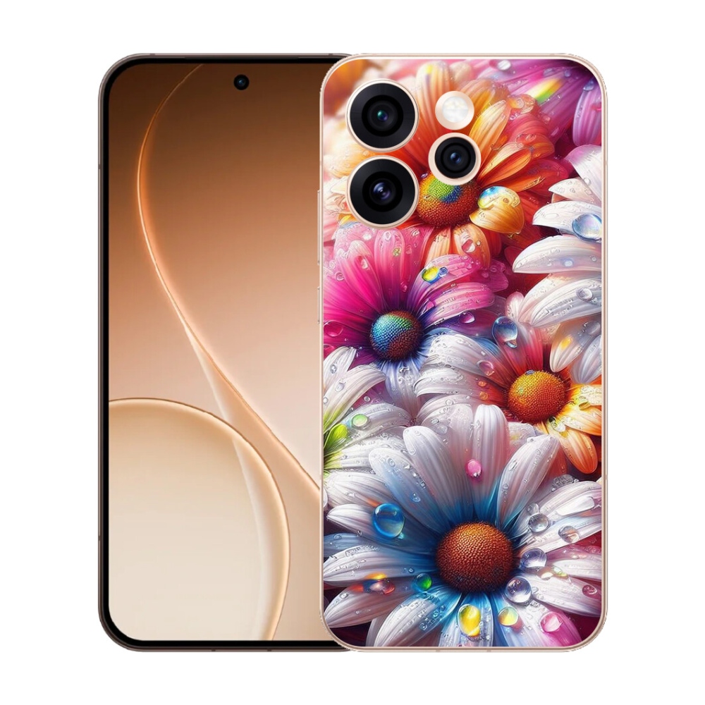 mmCase gél tok az Oppo Reno 15 Pro 5G-hez – színes margaréták