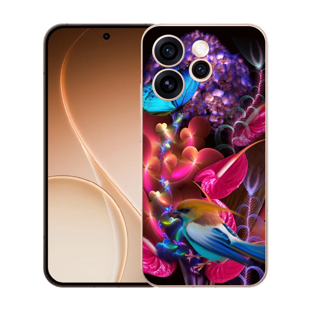 mmCase gél tok az Oppo Reno 15 Pro 5G-hez – színes virágok