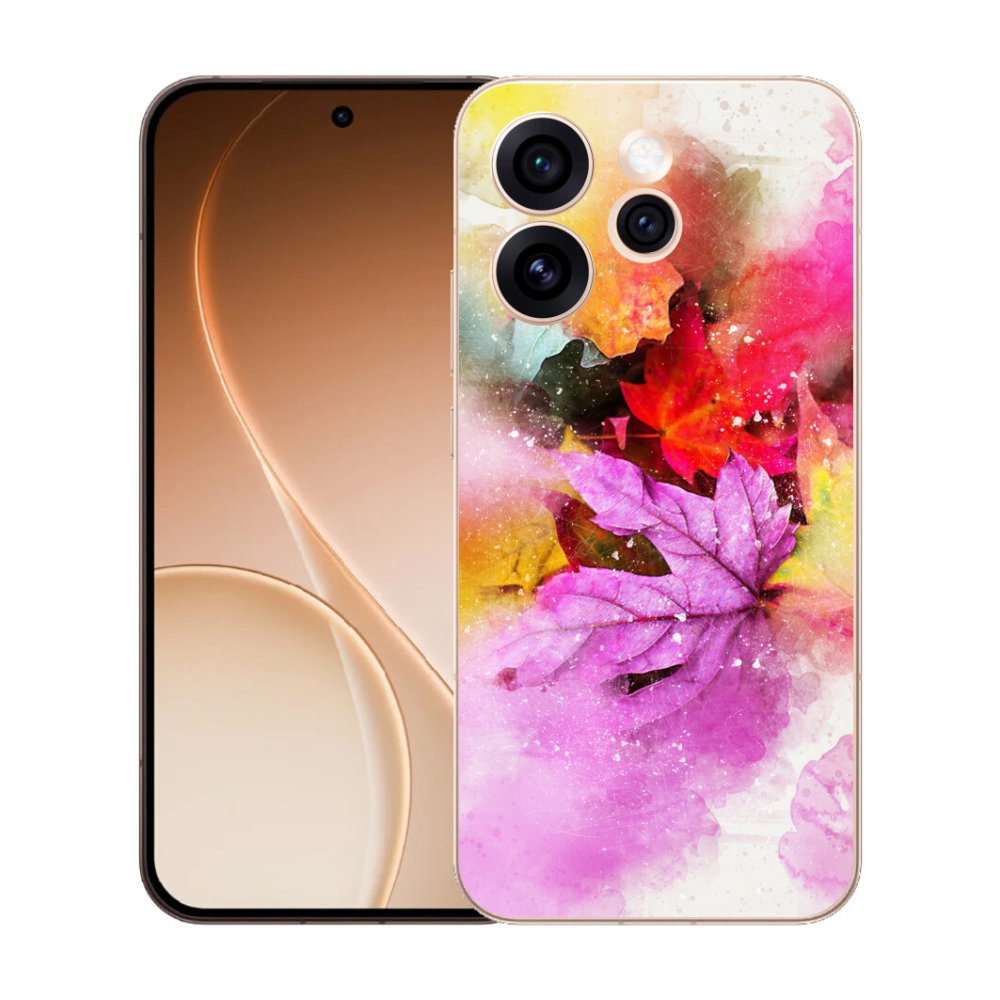 mmCase gél tok az Oppo Reno 15 Pro 5G-hez – színes levelek