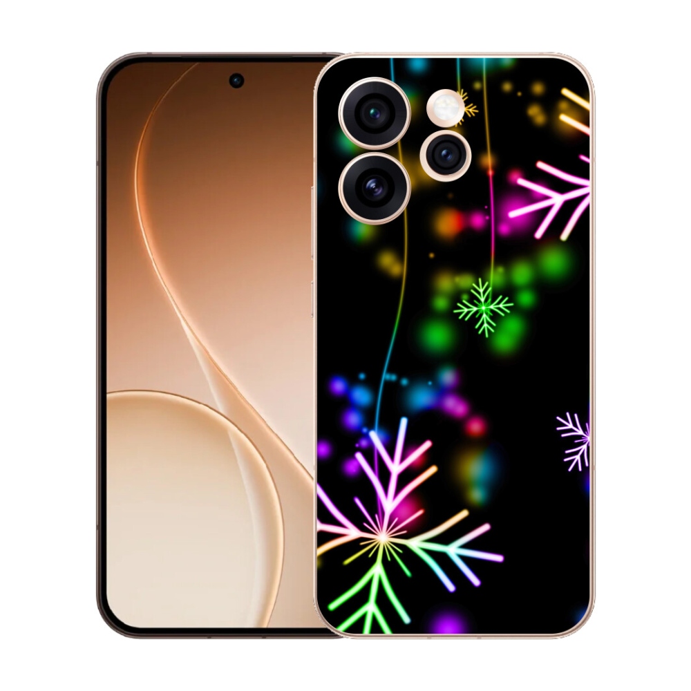 mmCase gél tok az Oppo Reno 15 Pro 5G-hez – színes hópelyhek