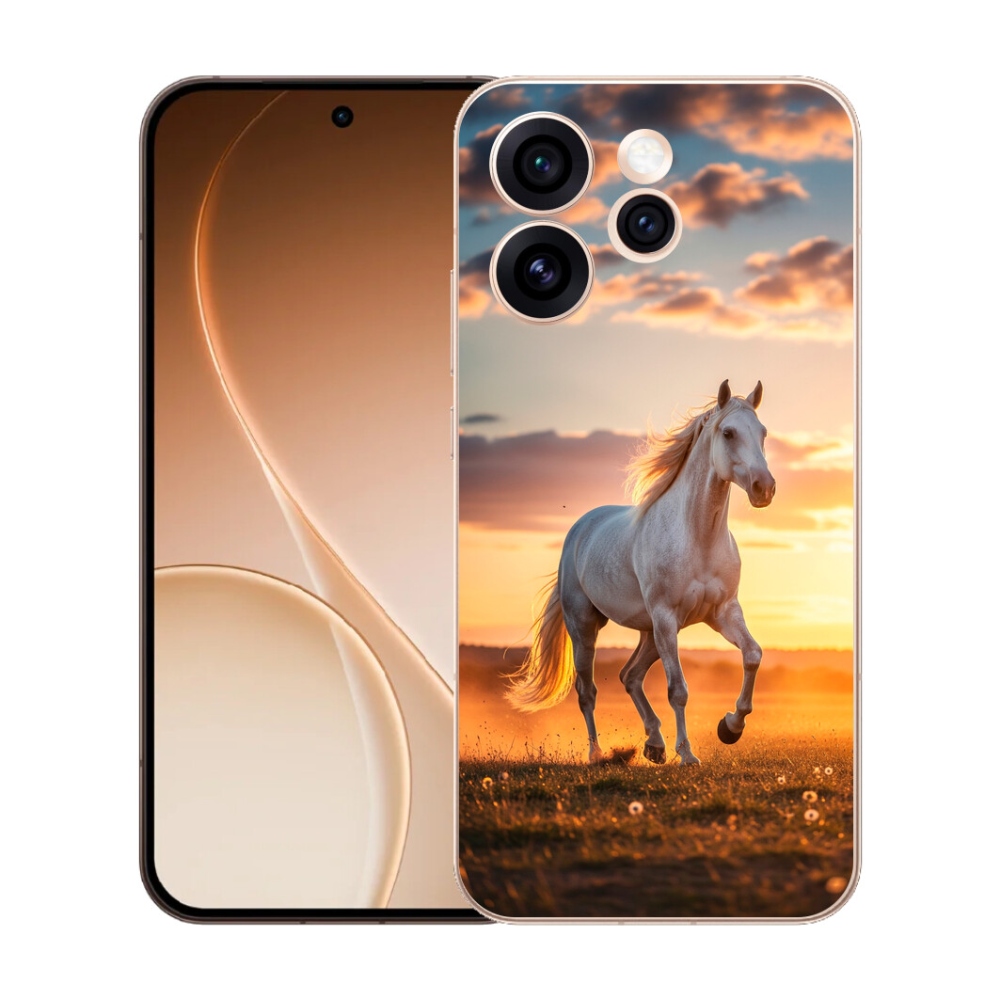 mmCase gél tok az Oppo Reno 15 Pro 5G-hez – futó fehér ló 2
