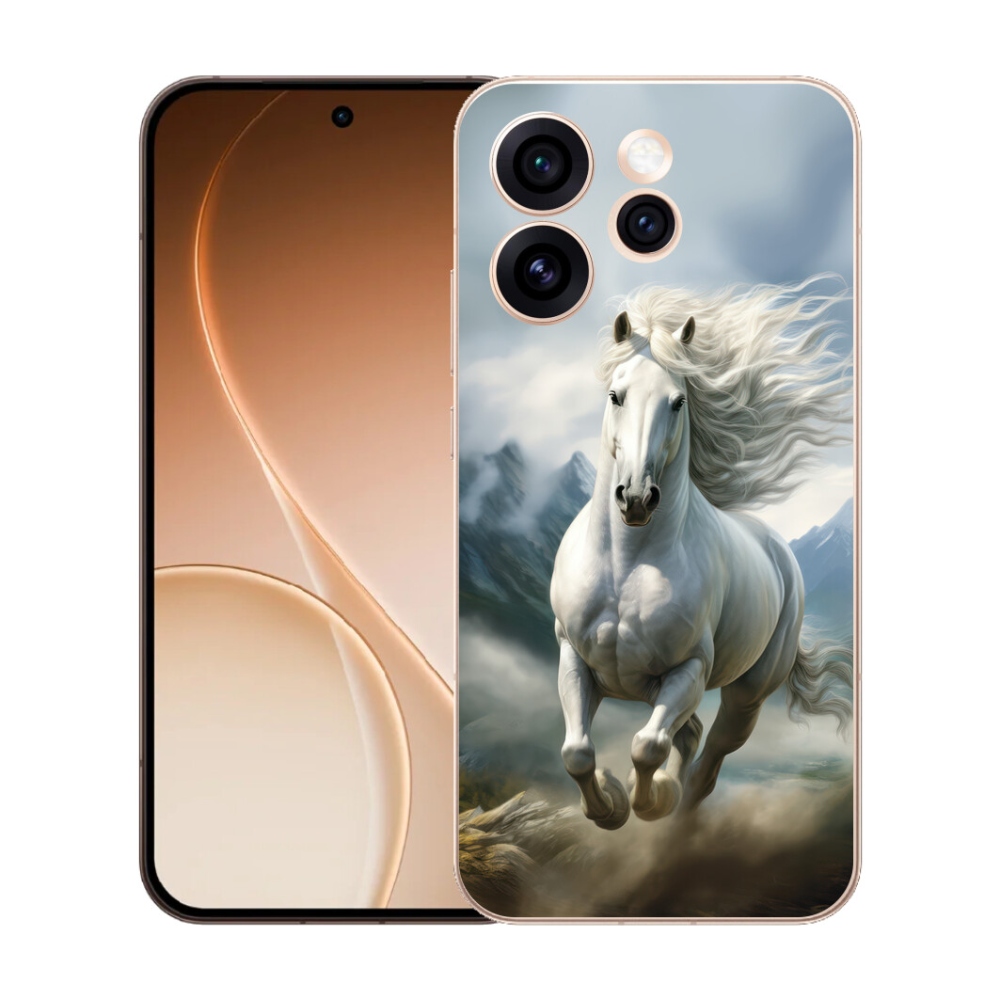 mmCase gél tok az Oppo Reno 15 Pro 5G-hez – futó fehér ló 3