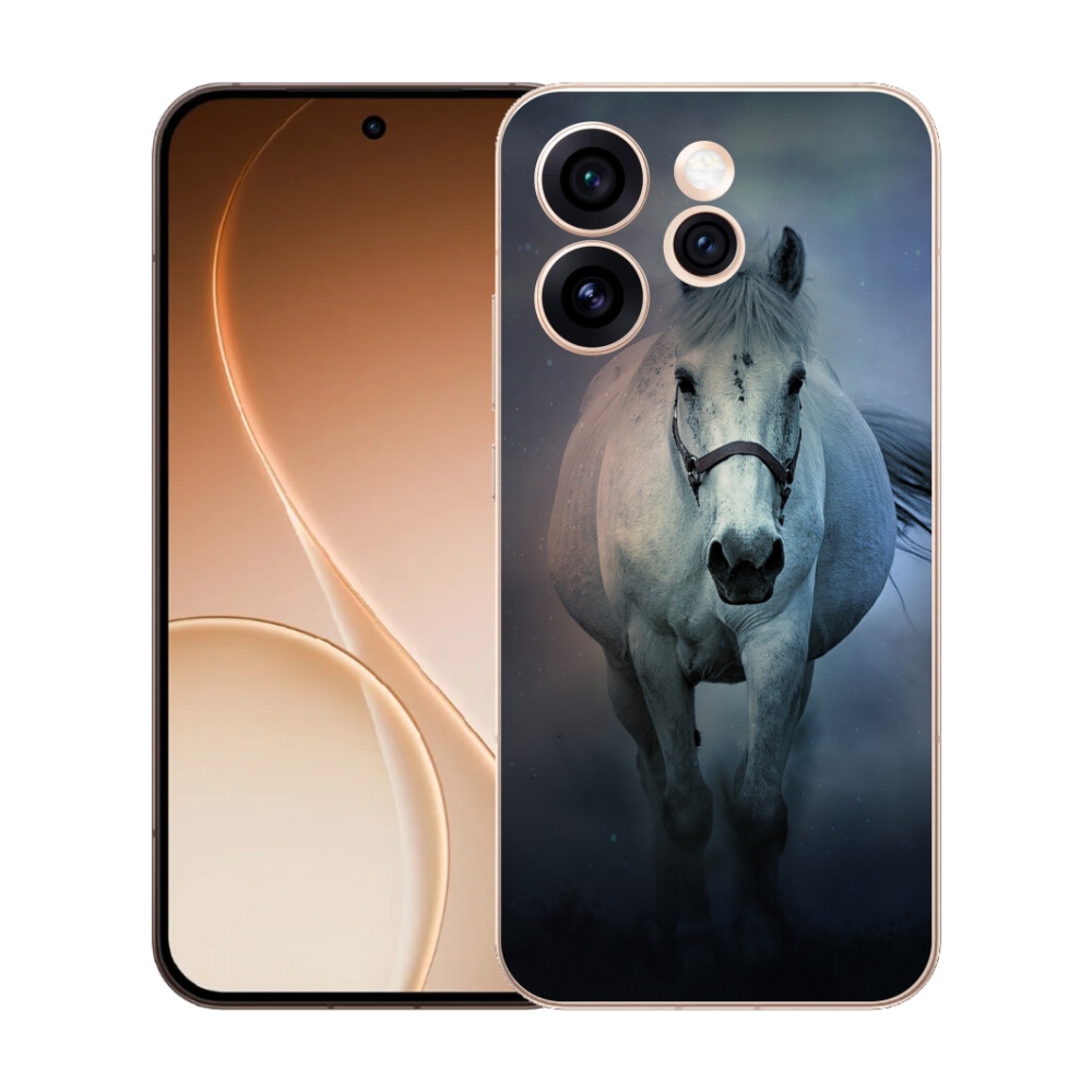 mmCase gél tok az Oppo Reno 15 Pro 5G-hez – futó fehér ló