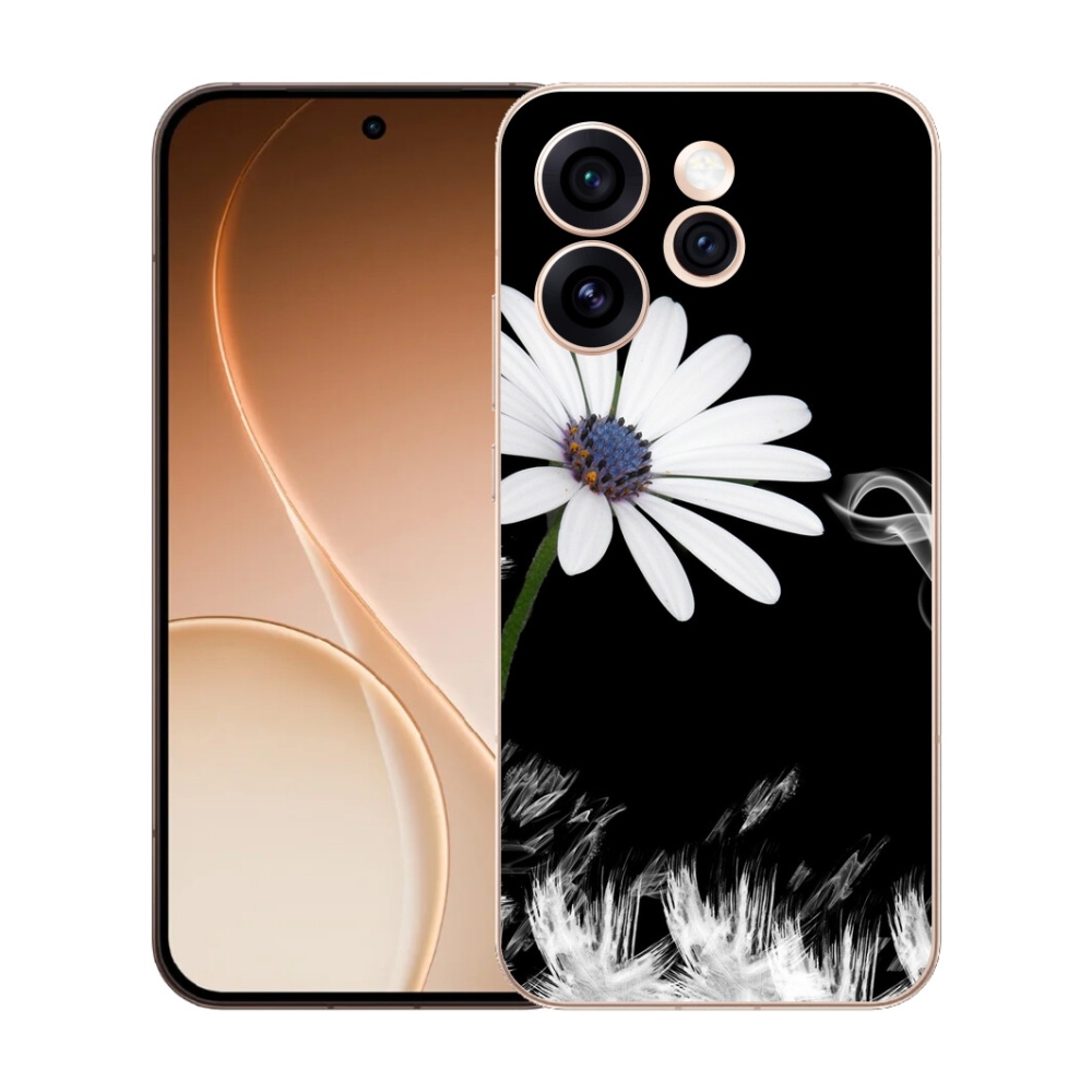 mmCase gél tok az Oppo Reno 15 Pro 5G-hez – fehér virág