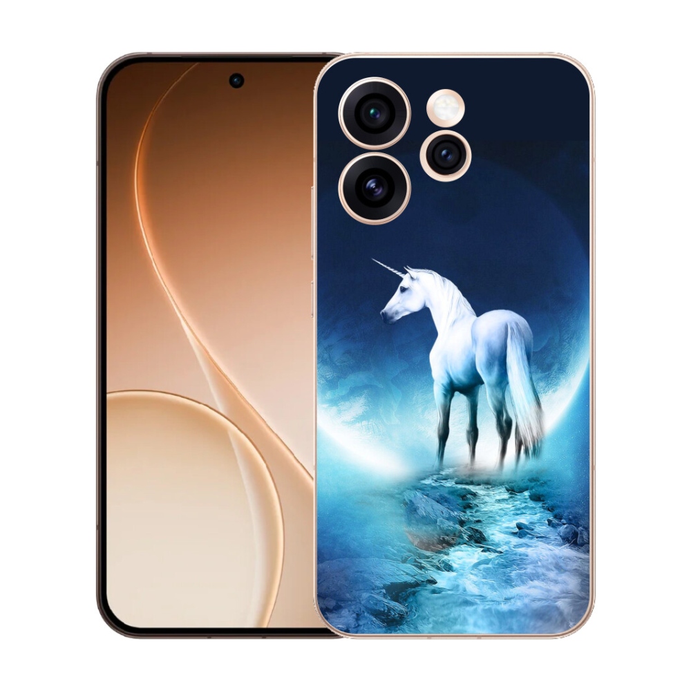 mmCase gél tok az Oppo Reno 15 Pro 5G-hez – fehér egyszarvú