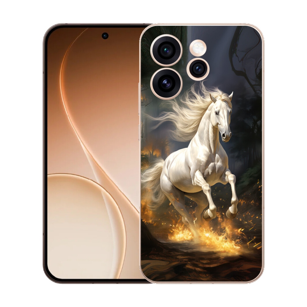 mmCase gél tok az Oppo Reno 15 Pro 5G-hez – fehér ló 2