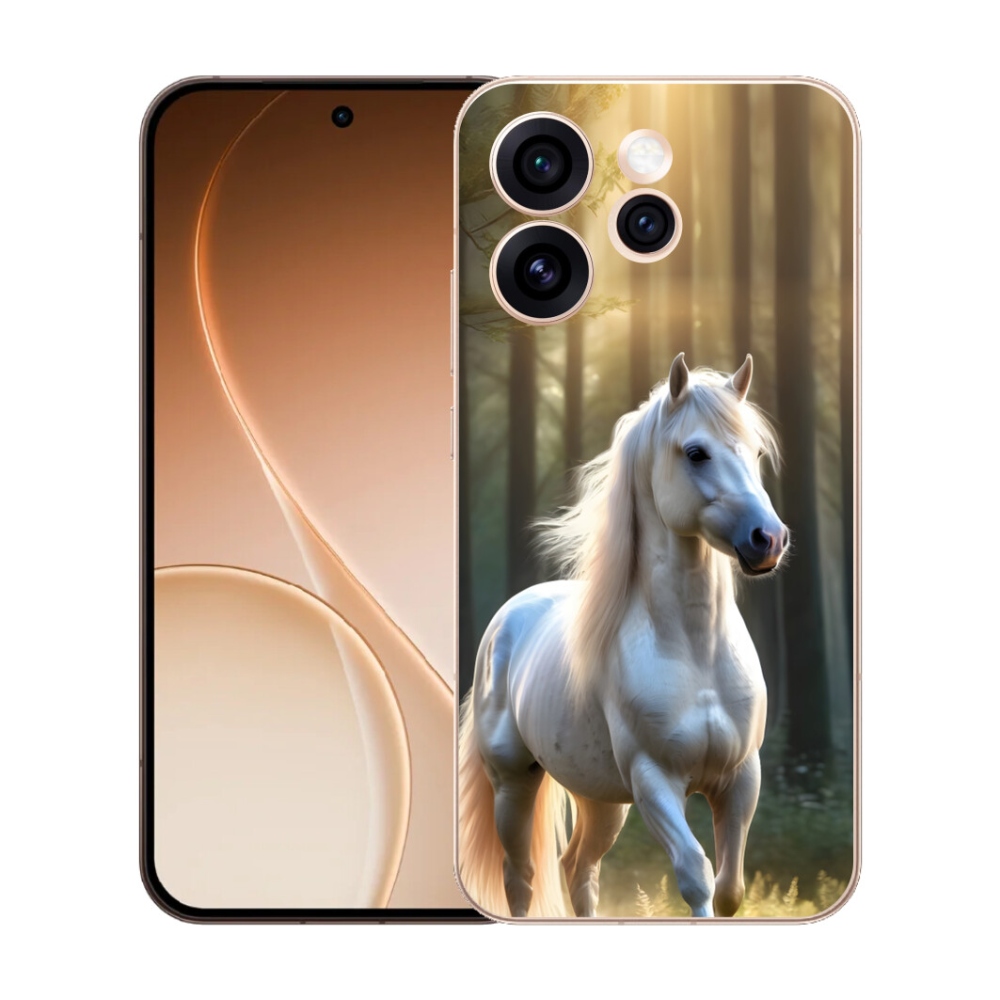 mmCase gél tok az Oppo Reno 15 Pro 5G-hez – fehér ló 3