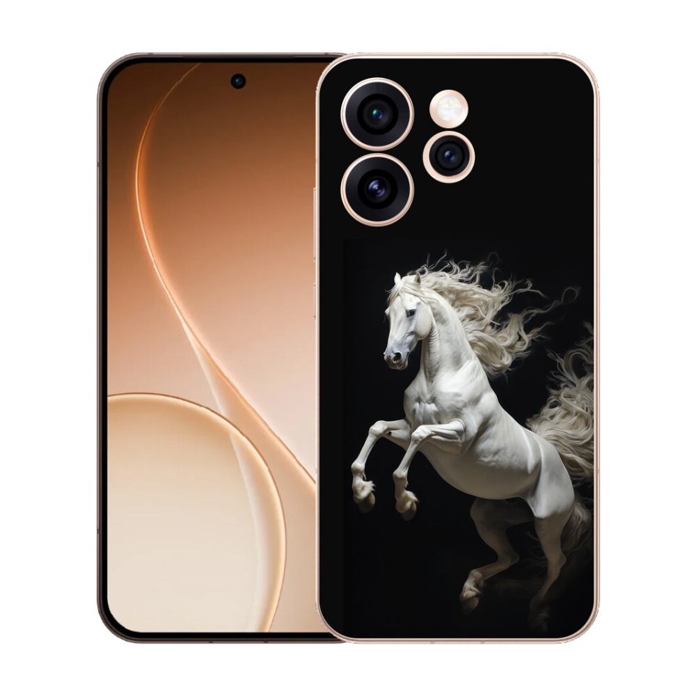 mmCase gél tok az Oppo Reno 15 Pro 5G-hez – fehér ló 4