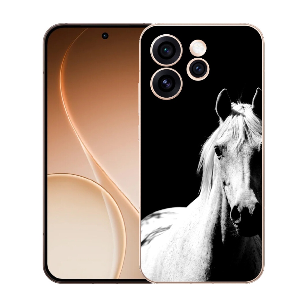 mmCase gél tok az Oppo Reno 15 Pro 5G-hez – fehér ló 5