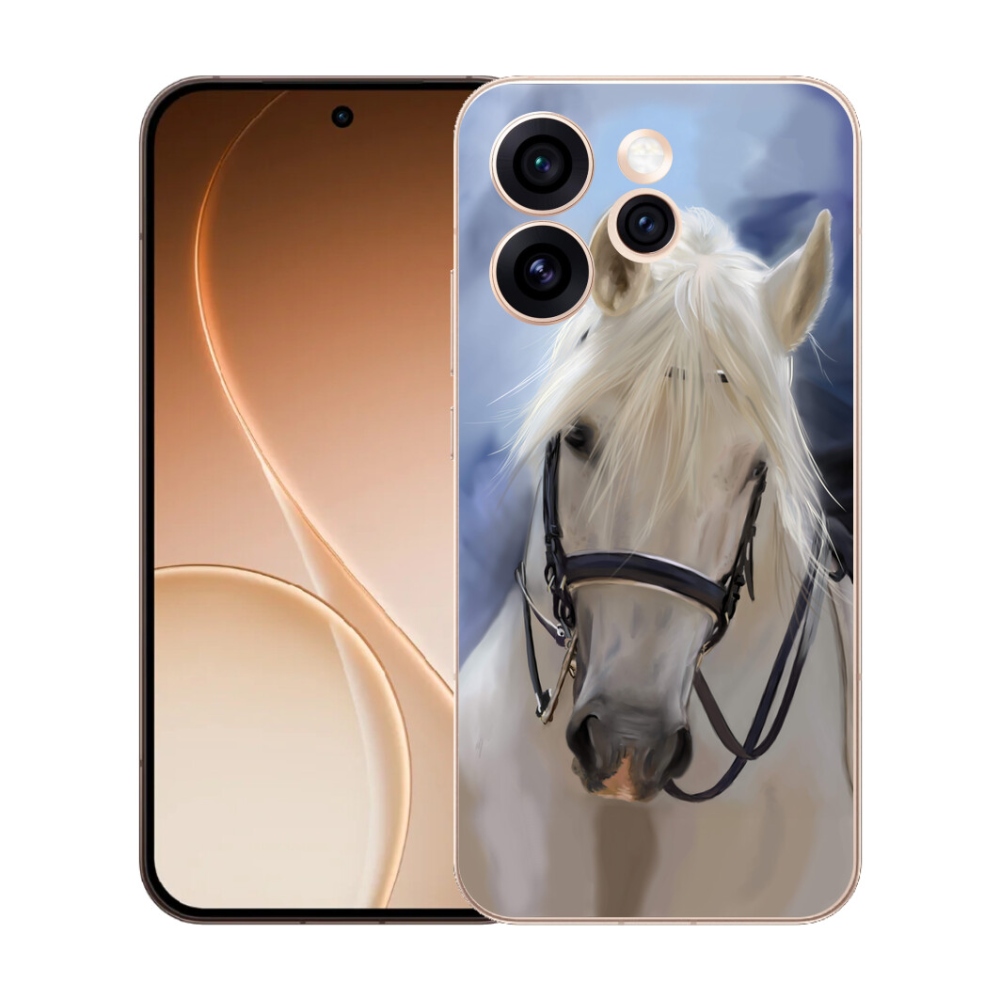 mmCase gél tok az Oppo Reno 15 Pro 5G-hez – fehér ló