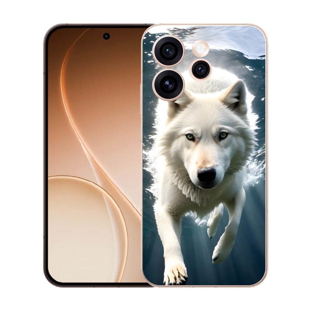 mmCase gél tok az Oppo Reno 15 Pro 5G-hez – fehér farkas