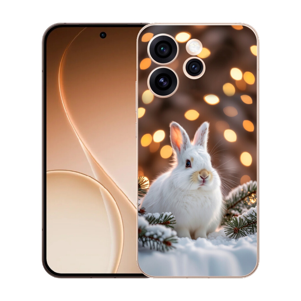 mmCase gél tok az Oppo Reno 15 Pro 5G-hez – fehér nyúl