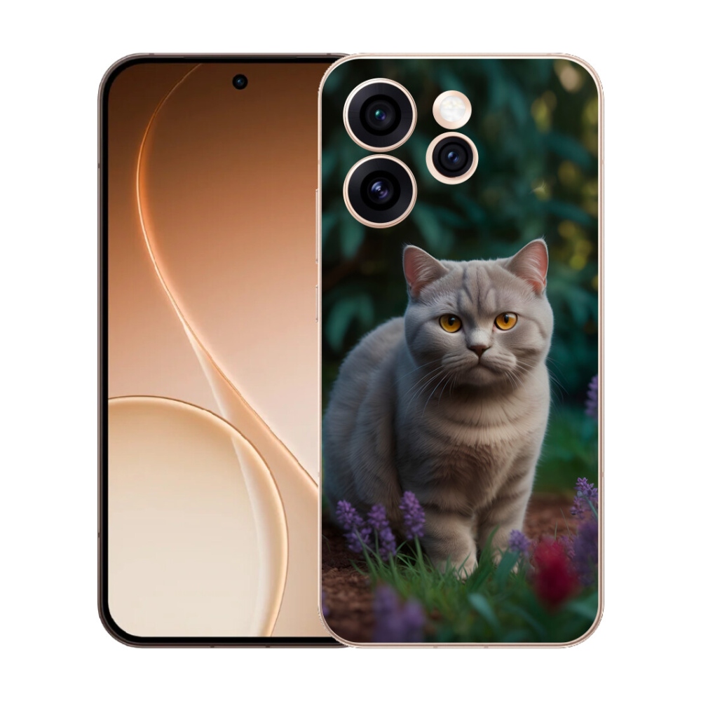 mmCase gél tok az Oppo Reno 15 Pro 5G-hez – brit macska