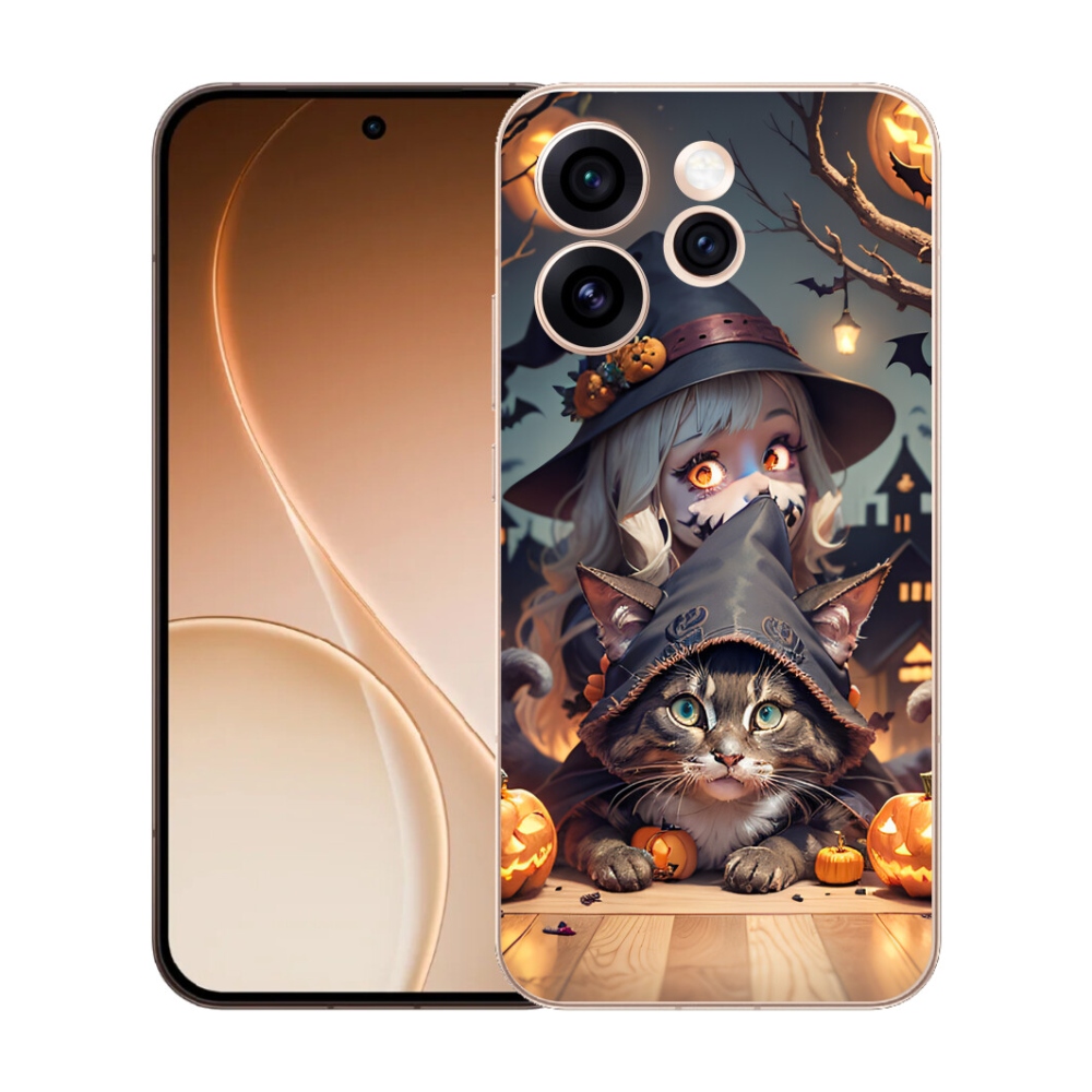 mmCase gél tok az Oppo Reno 15 Pro 5G-hez – boszorkány macskával