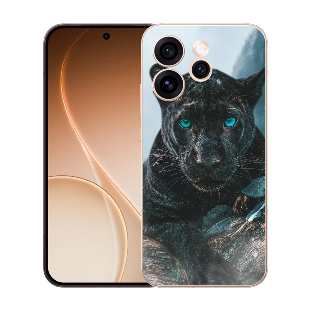 mmCase gél tok az Oppo Reno 15 Pro 5G-hez – fekete párduc