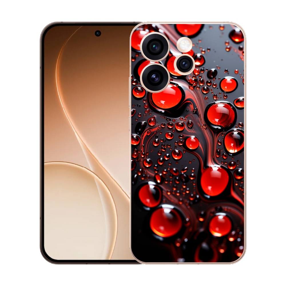mmCase gél tok az Oppo Reno 15 Pro 5G-hez – piros cseppek 2