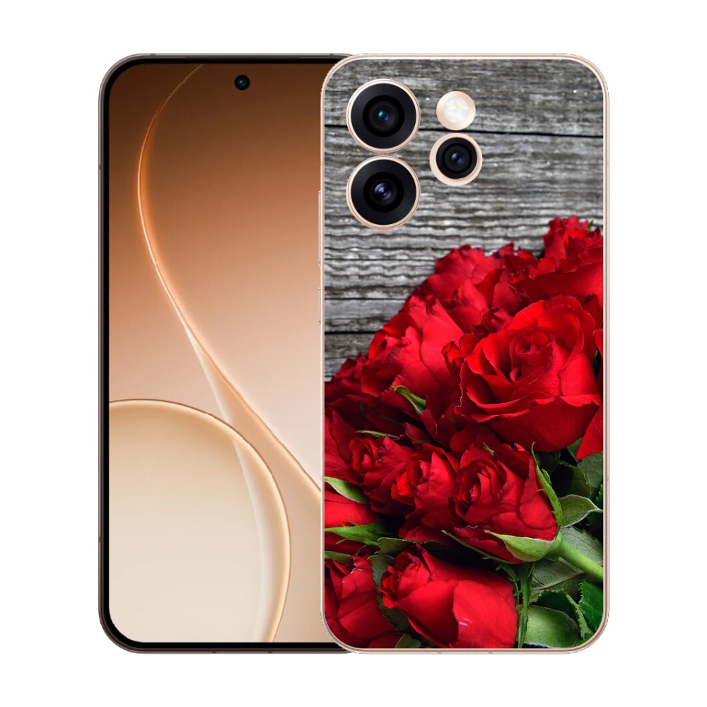 mmCase gél tok az Oppo Reno 15 Pro 5G-hez – vörös rózsák
