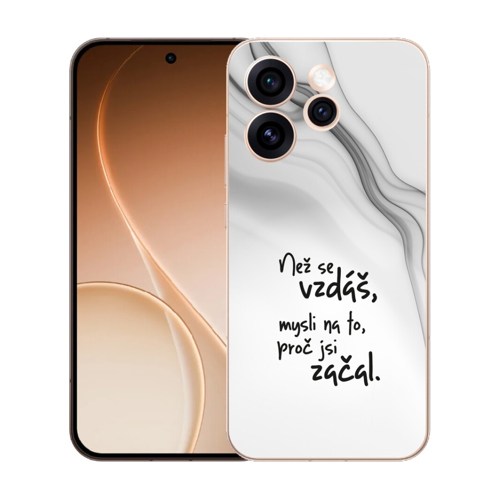 mmCase gél tok az Oppo Reno 15 Pro 5G-hez – idézet 2, fehér háttérrel