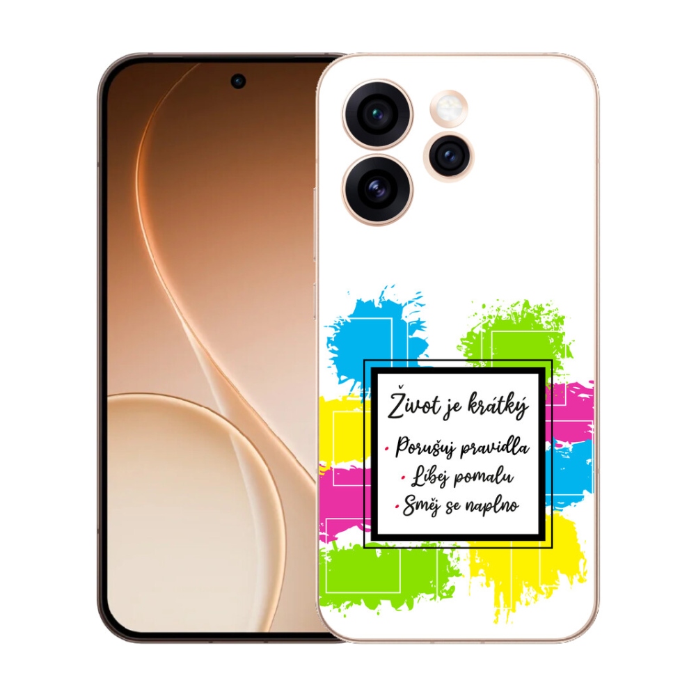 mmCase gél tok az Oppo Reno 15 Pro 5G-hez – idézet 5, fehér háttérrel