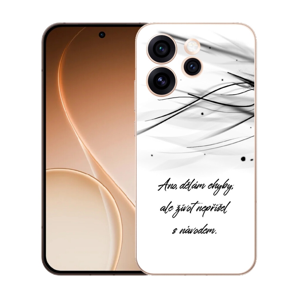 mmCase gél tok az Oppo Reno 15 Pro 5G-hez – idézet fehér háttérrel