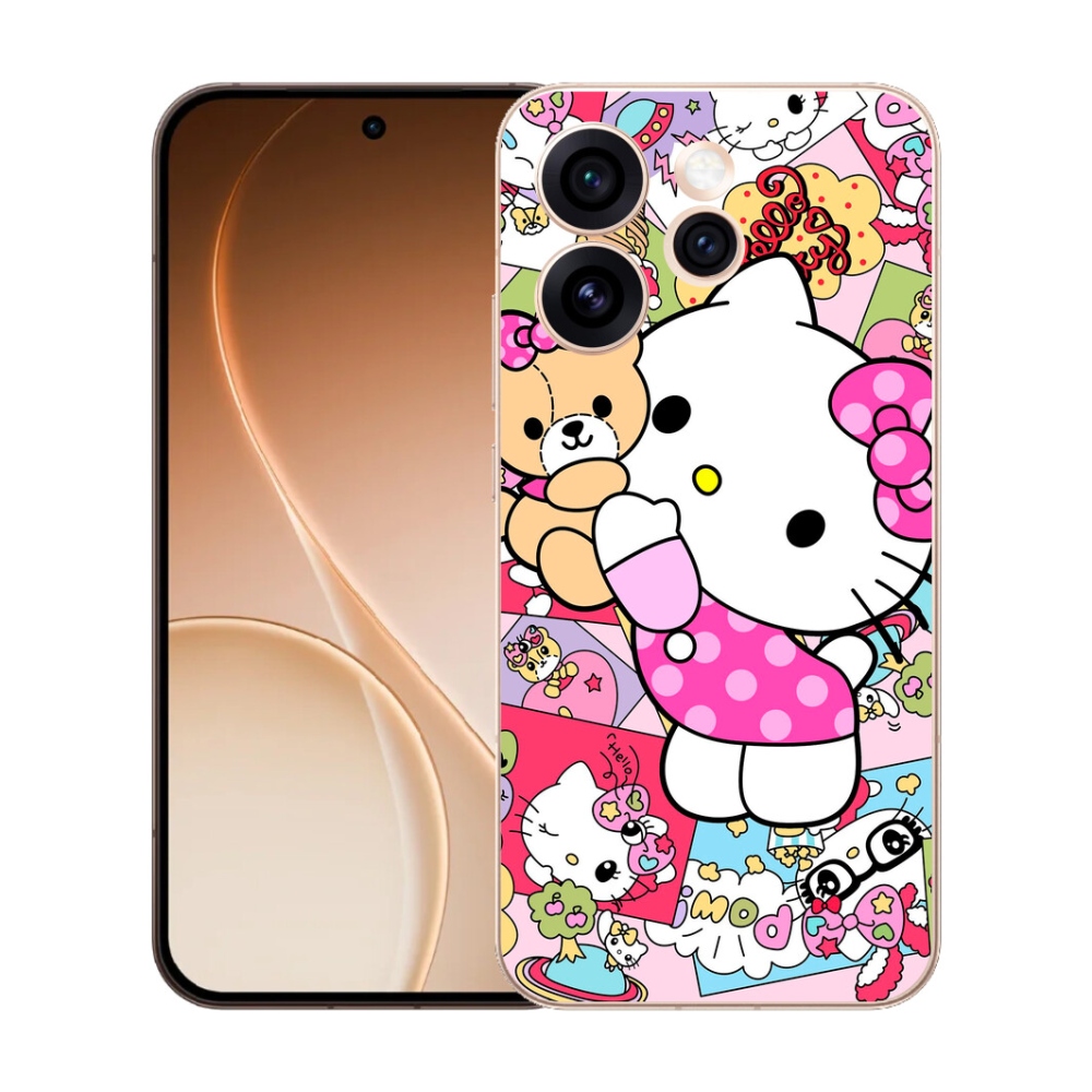 mmCase gél tok az Oppo Reno 15 Pro 5G-hez – aranyos cica