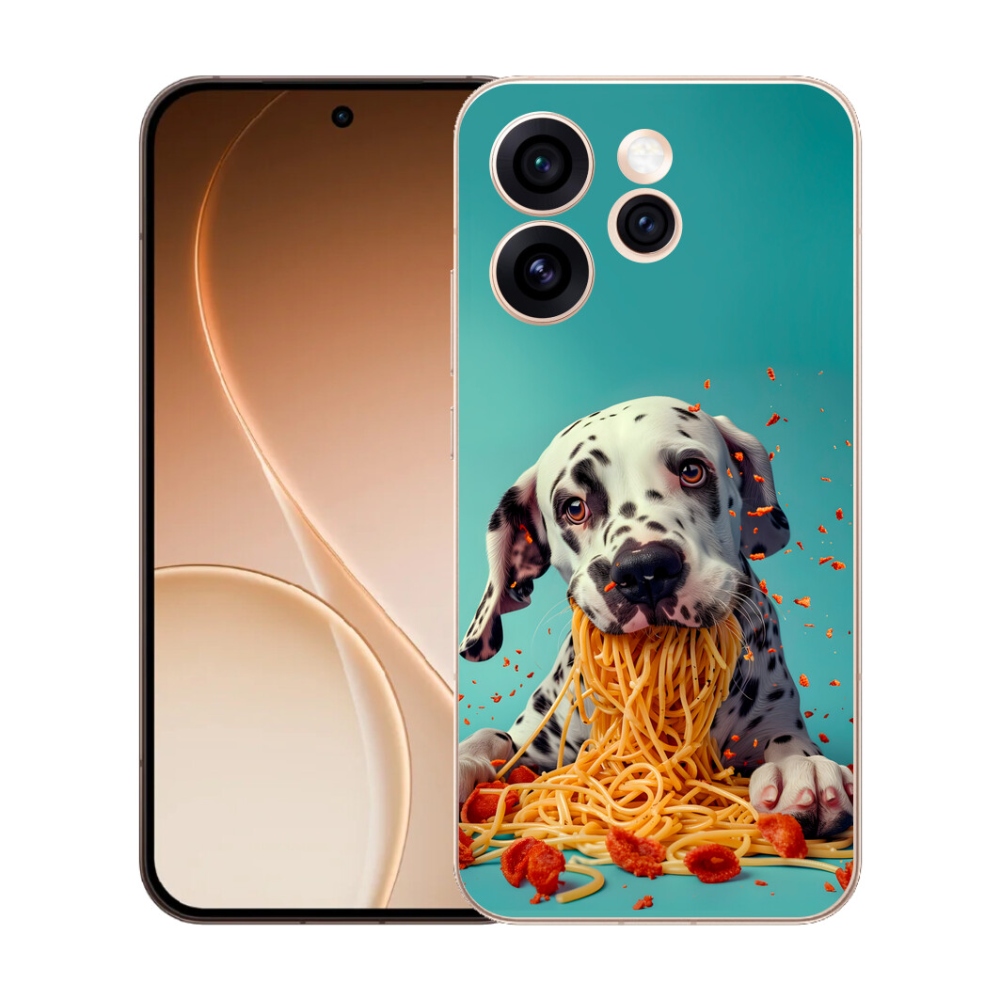 mmCase gél tok az Oppo Reno 15 Pro 5G-hez – dalmát és spagetti