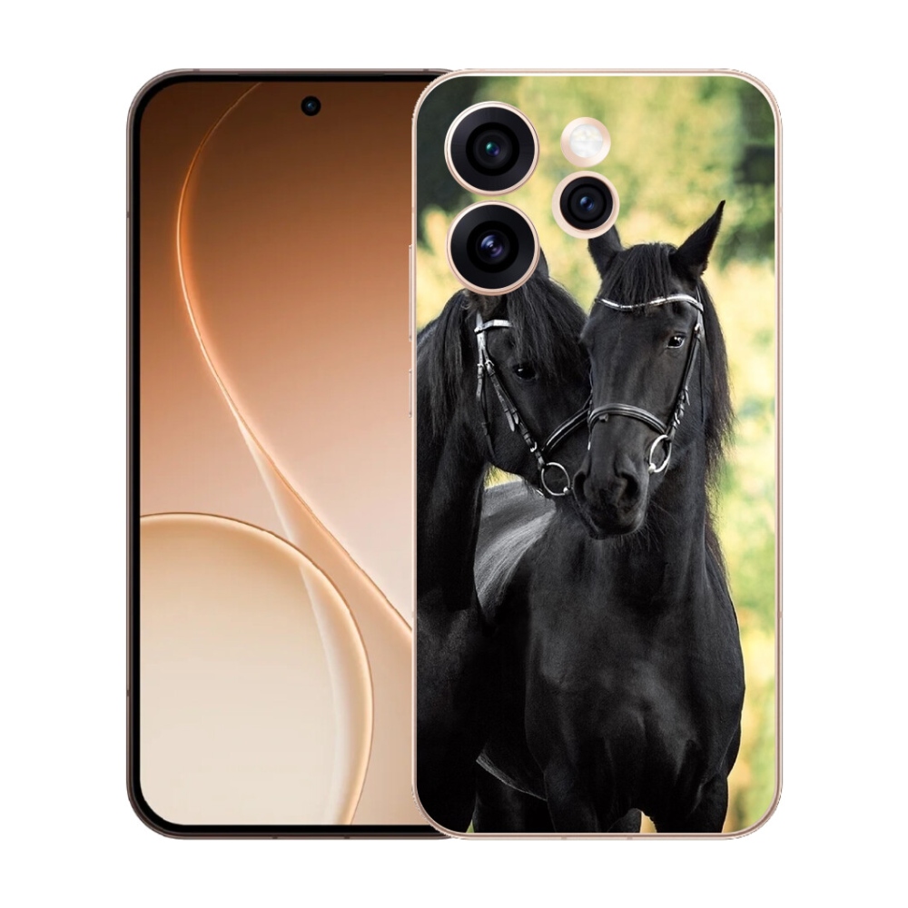 mmCase gél tok az Oppo Reno 15 Pro 5G-hez – két fekete ló