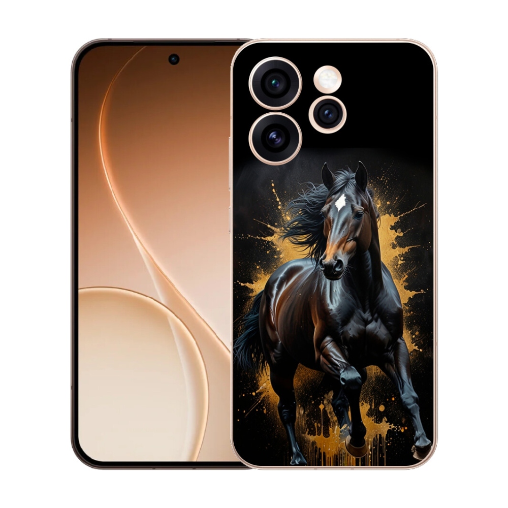 mmCase gél tok az Oppo Reno 15 Pro 5G-hez – elegáns fekete csődör