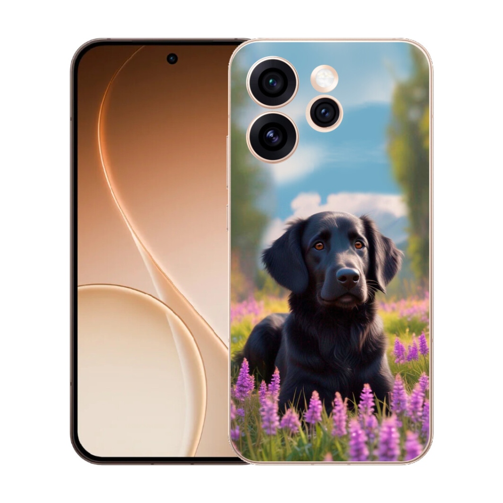 mmCase gél tok az Oppo Reno 15 Pro 5G-hez – elegáns fekete retriever