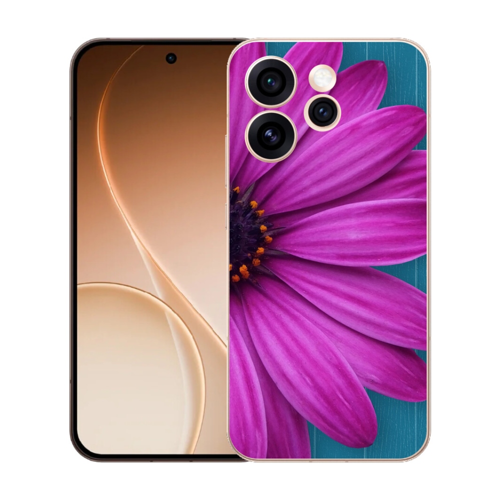 mmCase gél tok az Oppo Reno 15 Pro 5G-hez – lila margaréta