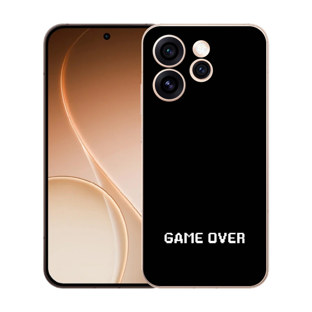 mmCase gél tok az Oppo Reno 15 Pro 5G-hez – „game over” fekete háttérrel