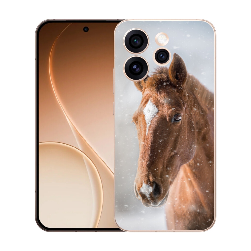 mmCase gél tok az Oppo Reno 15 Pro 5G-hez – barna ló 2