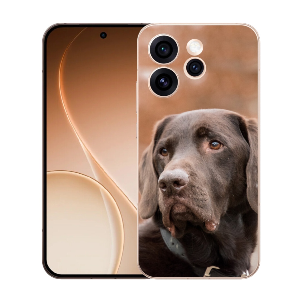 mmCase gél tok az Oppo Reno 15 Pro 5G-hez – barna labrador